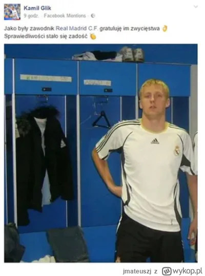 jmateuszj - #mecz Oczekuję, że za rok-dwa Real Madryt również podobnym meczem pożegna...