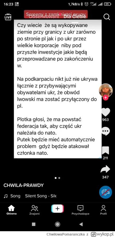 ChwilowaPomaranczka - screeny z zamkniętej grupy. widzicie jak nas USA wprowadziła w ...