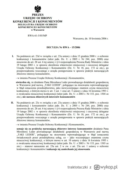 traktotaczki - @WafleMichaua: Znalazłem nawet decyzję UOKIK z 2006 roku w sprawie naz...