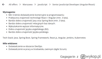 Gagagarin - #programista15k Dobre te oferty w tym IT xD nie dość że w title mają że s...