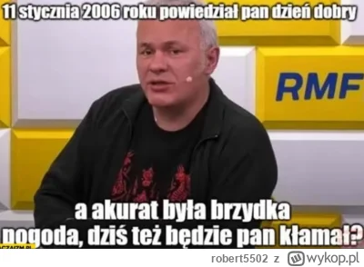 robert5502 - >mimo wszystko jest dobrym dziennikarzem i

@Skorvez957: Ta.. dobry, cie...