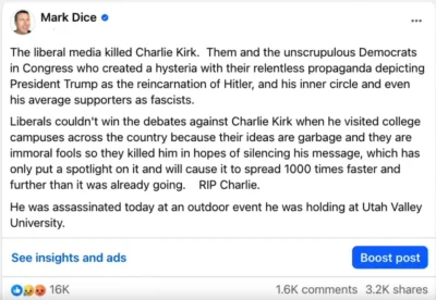 r3pr3z3nt - Życie Kirka było dla USA bezcenne, lewicowy f-----m znowu zamordował kogo...