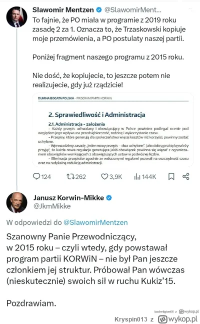 Kryspin013 - >@jabbababba: twój Rafał ukradł program mentzena, to się liczy?

@ardian...