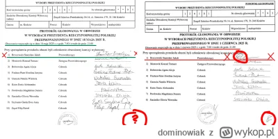 dominowiak - @Klimbert: chciałbym zobaczyć parafkę na protokole z pierwszej tury, bo ...