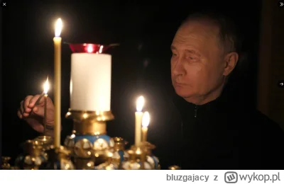 bluzgajacy - #ukraina Sobowtór fiutina zapala żałobne świeczki dla ofiar ataku w Mosk...