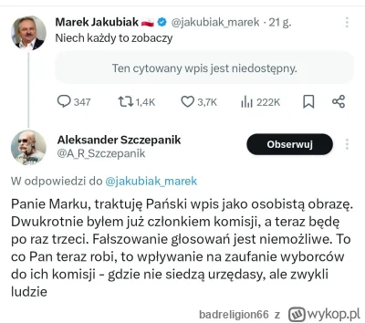 badreligion66 - #polityka Ciekawe co tam Sarmata udostępnił. Ale było pewnie na tyle ...