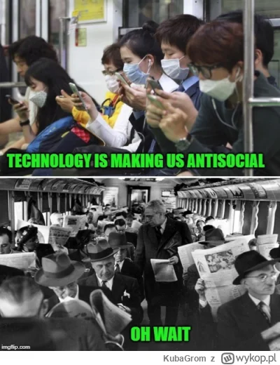 KubaGrom - #humorobrazkowy #phubbing