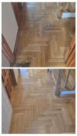 Lowca90 - Kolejna 50 letnia podłoga uratowana przed panelami. Przed szlifem wstrzykną...