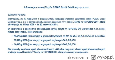 skydancer - Żeby nie było, że w Polsce wszystko drożeje. Dostałem dziś maila z PGNiG ...