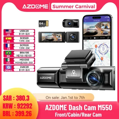 n____S - ❗ AZDOME M550 Dash Cam with Rear and Cabin Cam
〽️ Cena: 79.11 USD
➡️ Sklep: ...