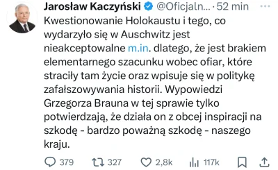 Gours - Kocham Kaczyńskiego teraz. Dopiero co Braun poparł otwarcie Nawrockiego (a w ...