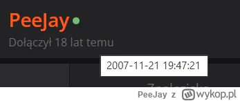 PeeJay - Kurde Mirki, przegapiłem ten moment parę dni temu, ale jakby co to moje kont...