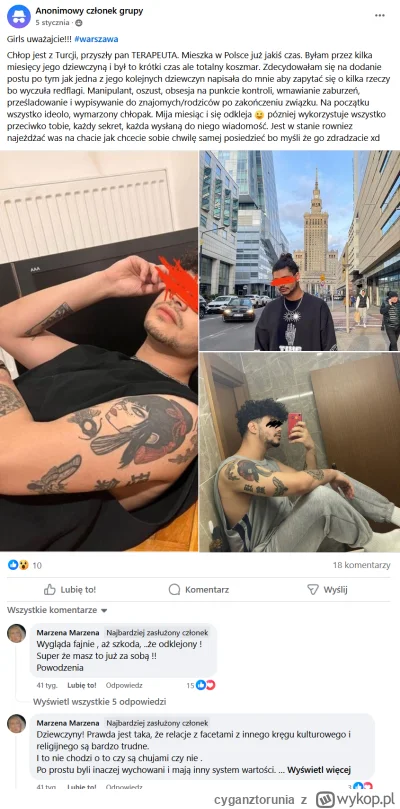 cyganztorunia - #p0lka #logikarozowychpaskow #tinder #warszawa #przypadkowymurzyn
Poz...