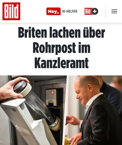 czlowiekzlisciemnaglowie - Kanclerz Niemiec Olaf Scholz korzysta z XIX-wiecznej poczt...