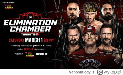 yahoomlody - Obejrzałbym Sebę na WWE Elimination Chamber w formule 1 na 5

Sebastian ...