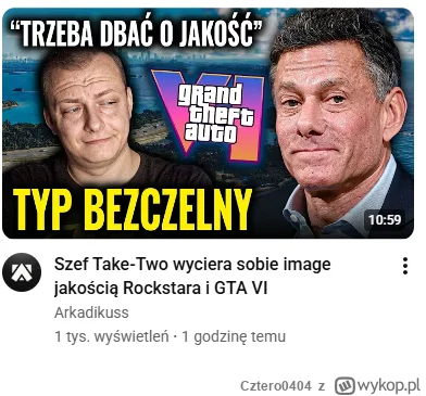 Cztero0404 - Wiadomo. Typ jest bezczelny, ale jakby R* wypuściło niegotowy produkt to...