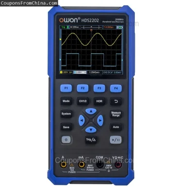 n____S - ❗ OWON HDS2202S 2CH Handheld Oscilloscope Generator 200MHz [EU]
〽️ Cena: 249...