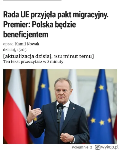 Polejmnie - @51431e5c08c95238: ja tam czuje się bezpieczny. Tusk jak coś obiecuje to ...