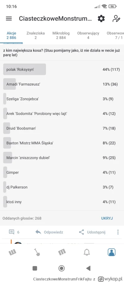 CiasteczkoweMonstrumFrikFajtu - #famemma Dziękuję za oddanie głosu, dziękuję że podzi...