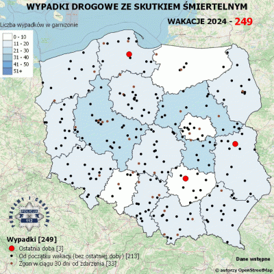 Salido - Minął 46. (z 73) dzień wakacji. 

W ciągu ostatniej doby miały miejsce 3 wyp...