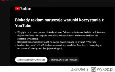 ZionOfel - Co to porobili teraz? 
Da się to obejść jakoś?
#youtube #reklama #adblock ...