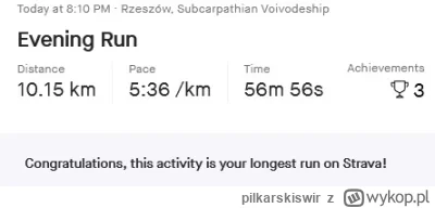 pilkarskiswir - #bieganie #biegajzwykopem
Pierwsza dycha w tym roku i pierwsze 100km ...