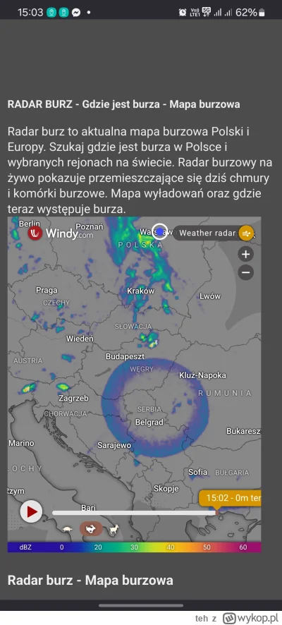 teh - Ktoś coś? #burze #radar