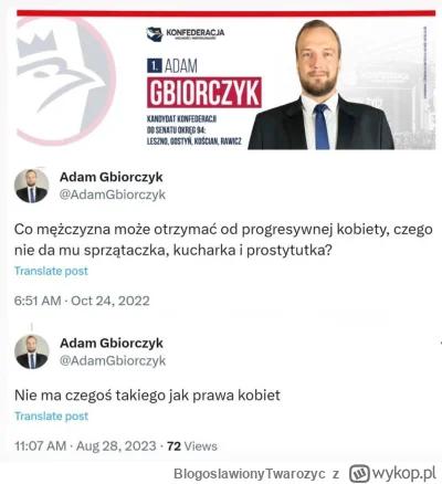 BlogoslawionyTwarozyc - Jak nie chcą rejestru "pedałów" to twierdzą, że nie ma "prawy...