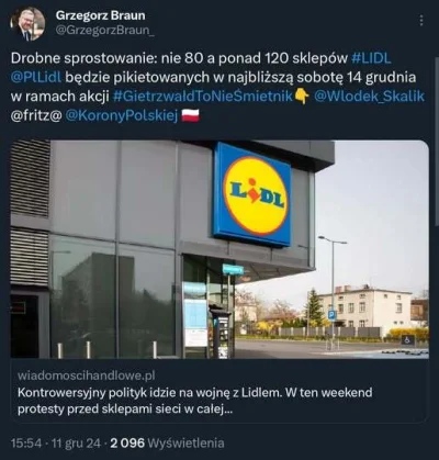 JPRW - Uważajcie w sobotę na zakupach, bo wolnościowa partia sprzyjająca przedsiębior...