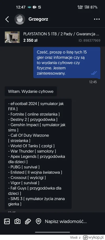 Vlodi - Poszukiwania używanej PS5 na OLX to niezły ubaw xD Ceny z kosmosu, co drugie ...