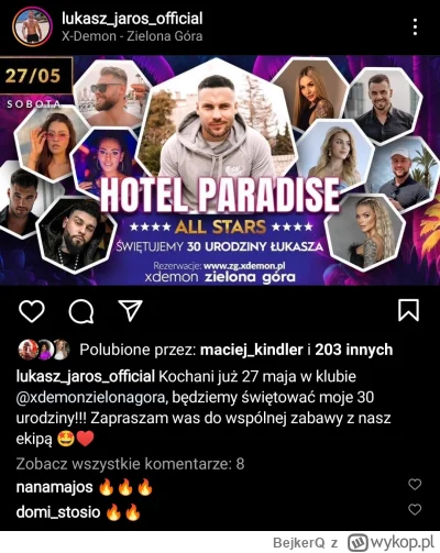 BejkerQ - #hotelparadise  czy to zapowiedź składu all stars?