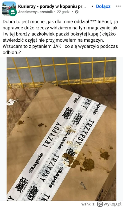 wshk - Patrząc po taśmie na paczce to #psiarze a tak ogólnie to #inpost.

Ponadto nie...