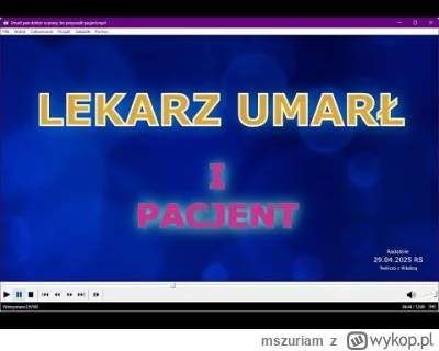 mszuriam - Tak sie rodzi Breivik. Kwiecień 2025.

https://www.youtube.com/watch?v=xUw...