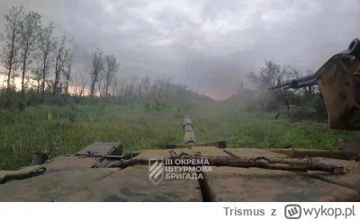 Trismus - Ukraińskie czołgi szturmują pozycje wroga w kierunku Bachmutu. 
#ukraina  #...