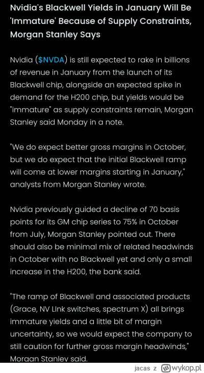 jacas - @golomb13: ja liczę, że poleci po earnings jak ostatnio i będzie można wjecha...