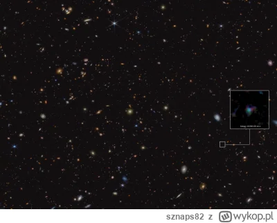 sznaps82 -  Widok galaktyki JADES-GS-z6 w głębokim polu GOODS-South obserwowanym prze...