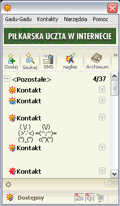 Jestem_Tutaj - W 2004 roku nauczyłem się jak zrobić programem pionowy opis na gg.
#pr...