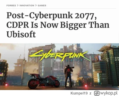 Kumpel19 - Twórca Wiedźmina i Cyberpunka 2077, CD Projekt Red, stał się największym w...