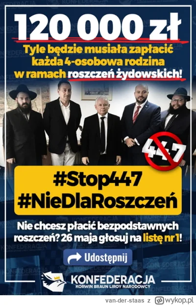 van-der-staas - @antywojo 
Żydzi w Polsce nie istnieją, ta społeczność jest tak niewi...