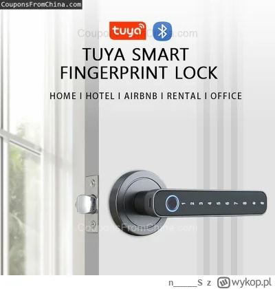 n____S - ❗ Tuya Smart Door Bluetooth Lock
〽️ Cena: $39.99 (dotąd najniższa w historii...