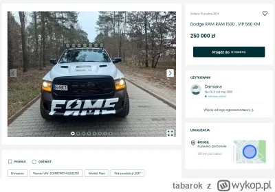tabarok - Ktoś chętny? ( ͡° ͜ʖ ͡°)
https://www.olx.pl/d/oferta/dodge-ram-ram-1500-vip...