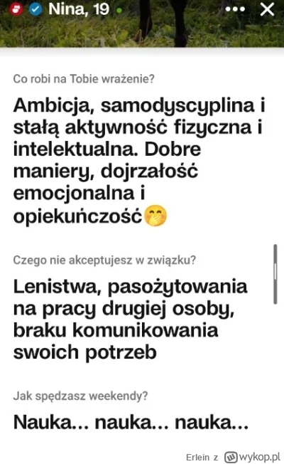 Erlein - Co sądzicie o takim opisie? Juleczka studiuję medycynę #zwiazki #logikarozow...