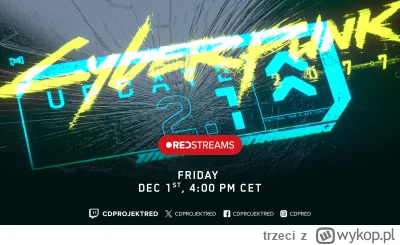 trzeci - #cyberpunk2077 Podobno jakiś 2.1 ma wpaść, jutro zapowiedź na streamie (może...