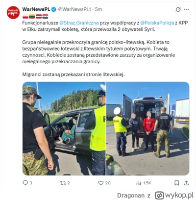 Dragonan - Jezus, Maria. Co ta nasza straż graniczna robi. Co oni robią. Przerzucają ...