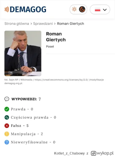 KotletzChabowy - @TenXen47 napisał prawdę w porównaniu do giertycha