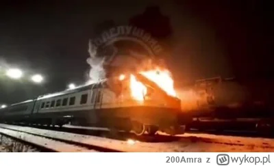 200Amra - Partyzanci podpalili kacapom dwa pociągi. Pod moskwą xD
#ukraina #rosja #w...