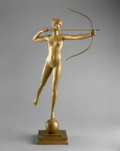 Loskamilos1 - Diana, rzeźba wykonana prawdopodobnie w 1894 roku, jest to dzieło Augus...