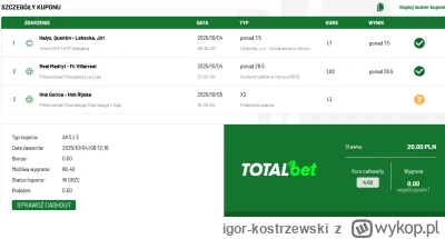 igor-kostrzewski - @Luca199491: świetny typ