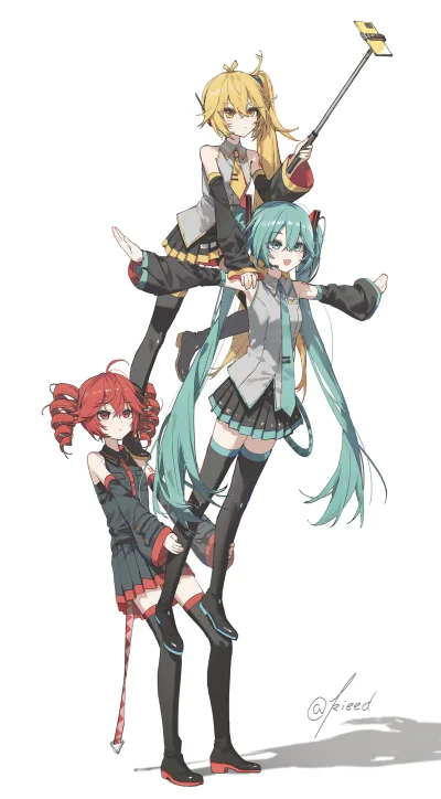 gabrysianowa - #hatsunemiku #kasaneteto #akitaneru #vocaloid #anime