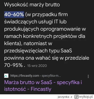 jarzynka - 40-60% marży XDDD was informatyków to nie powinno się regulować, tylko #!$...